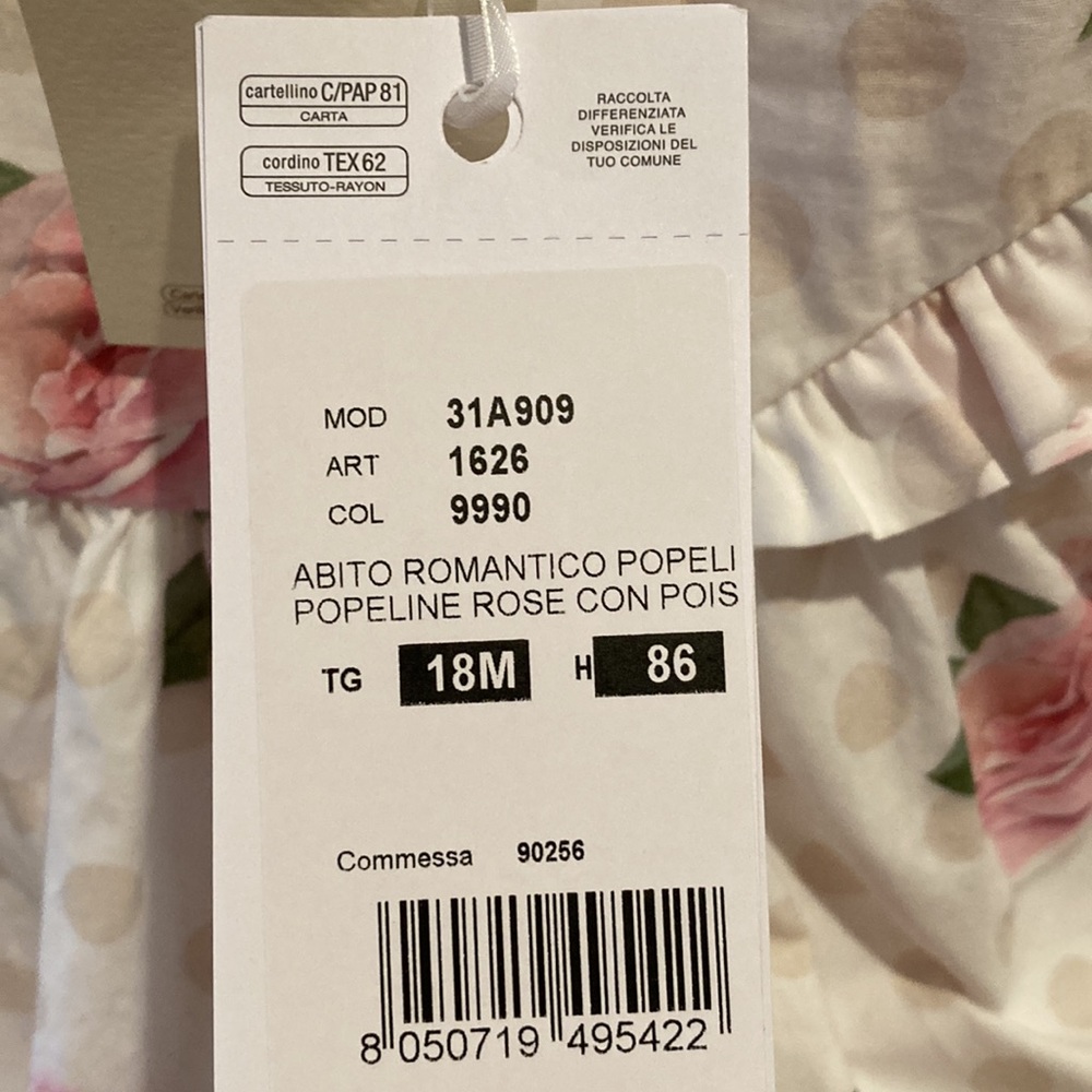 New with Tag Monalisa white floral princess dress (12-18 month) - Picture 4 of 4